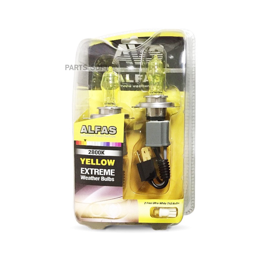 Лампа галогенная H4 12V 75/80W "AVS" Alfas (Extreme Weather 2800К +2 Т10) (2 шт.) - AVS None None